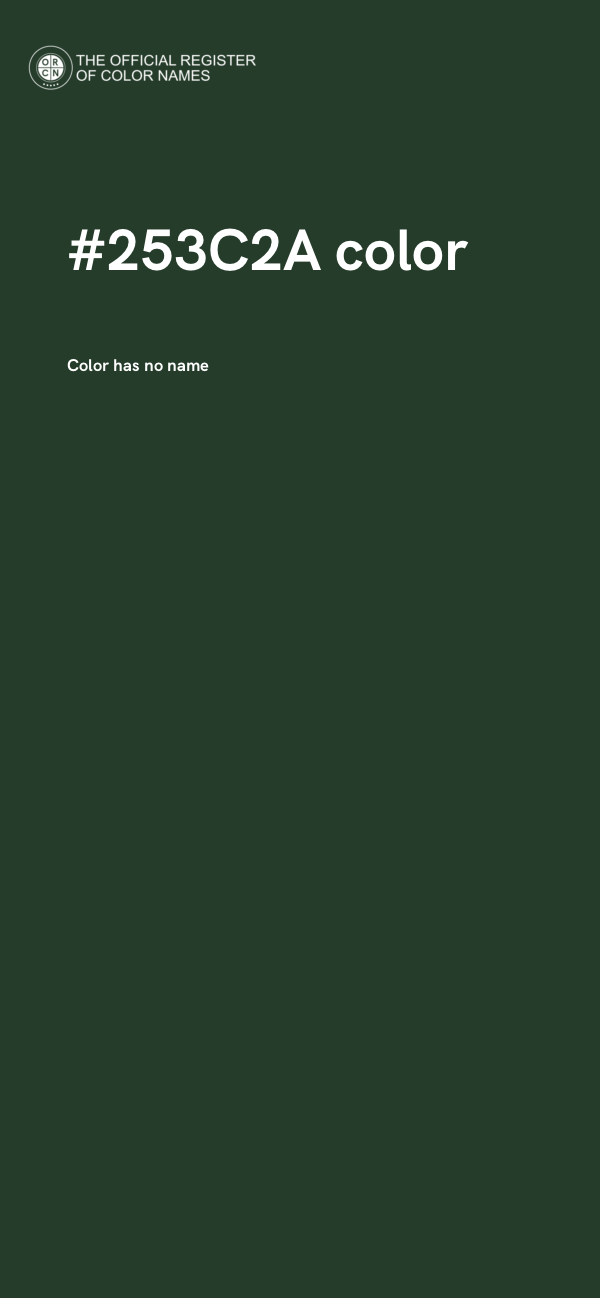 #253C2A color image