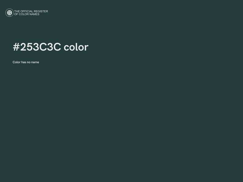 #253C3C color image