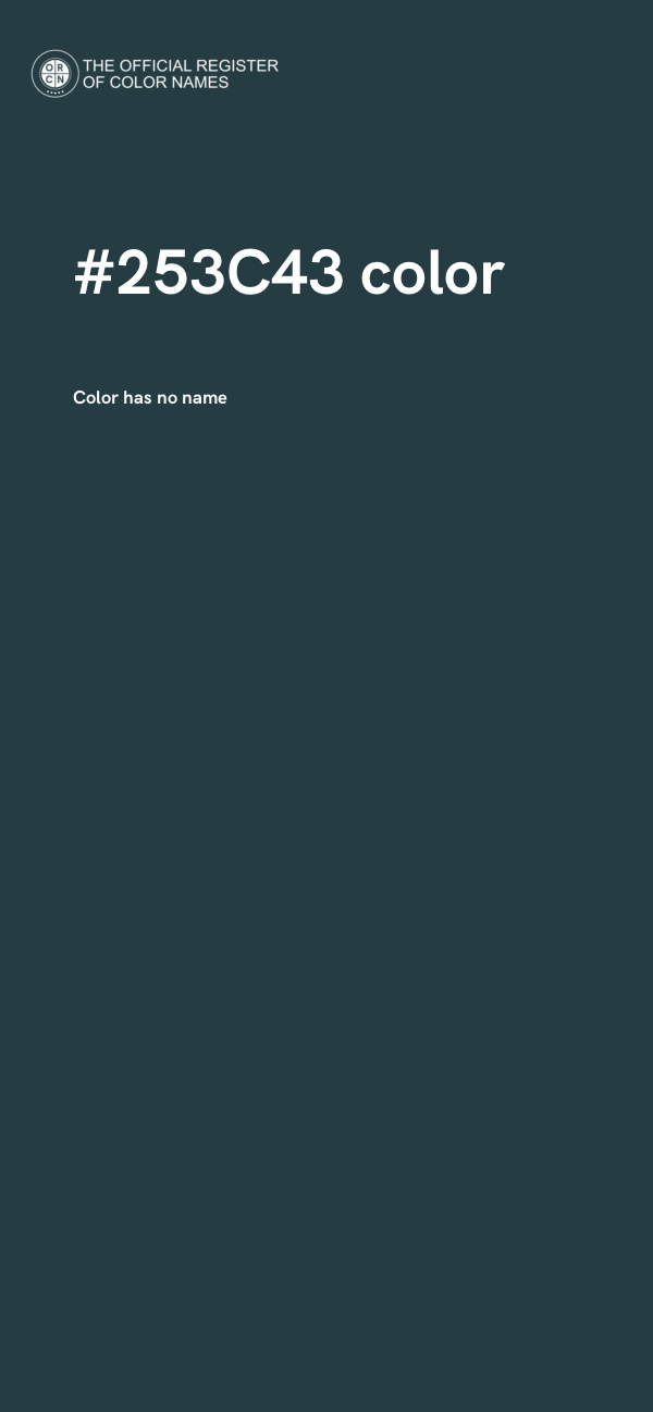 #253C43 color image
