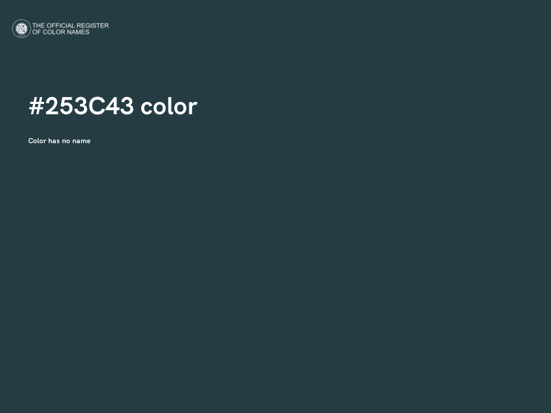 #253C43 color image