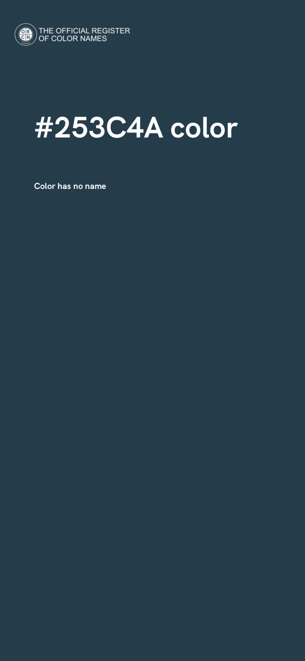 #253C4A color image