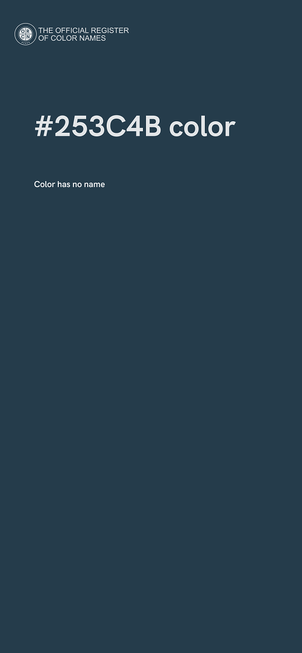 #253C4B color image