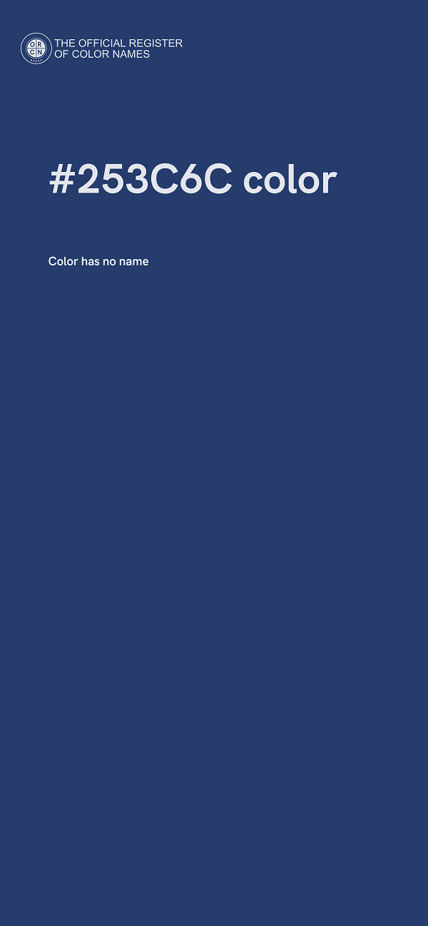 #253C6C color image
