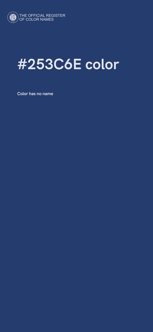 #253C6E color image