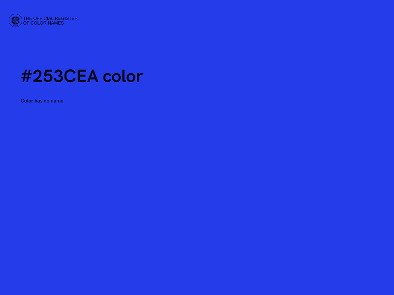 #253CEA color image