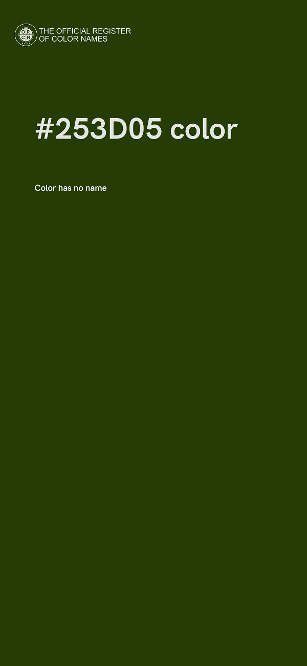 #253D05 color image
