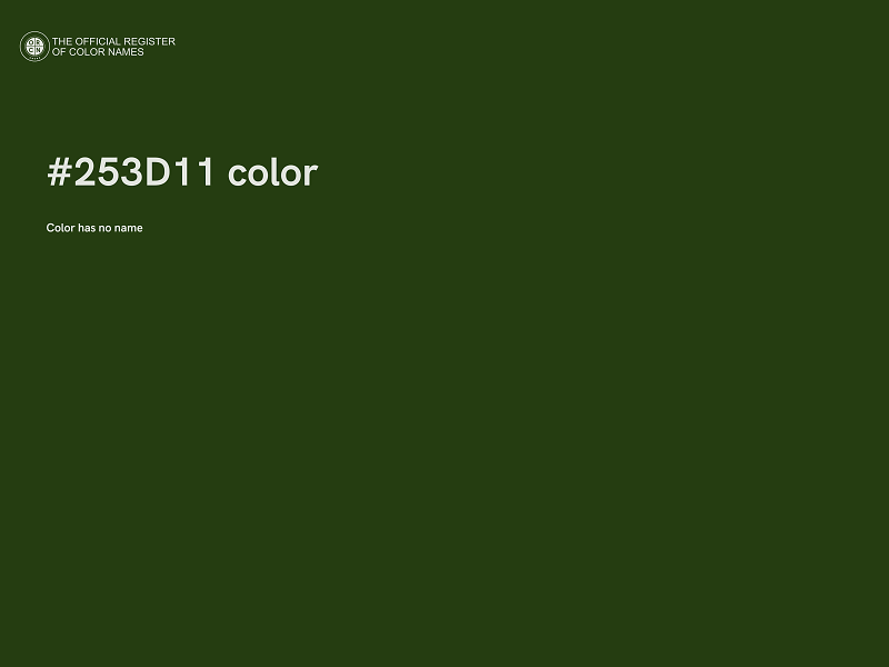 #253D11 color image