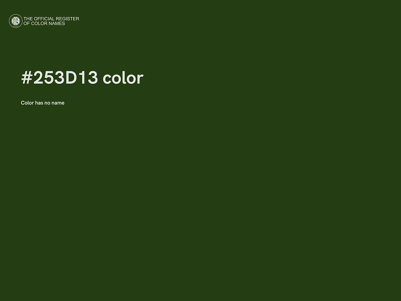 #253D13 color image