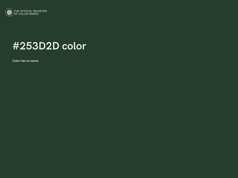 #253D2D color image