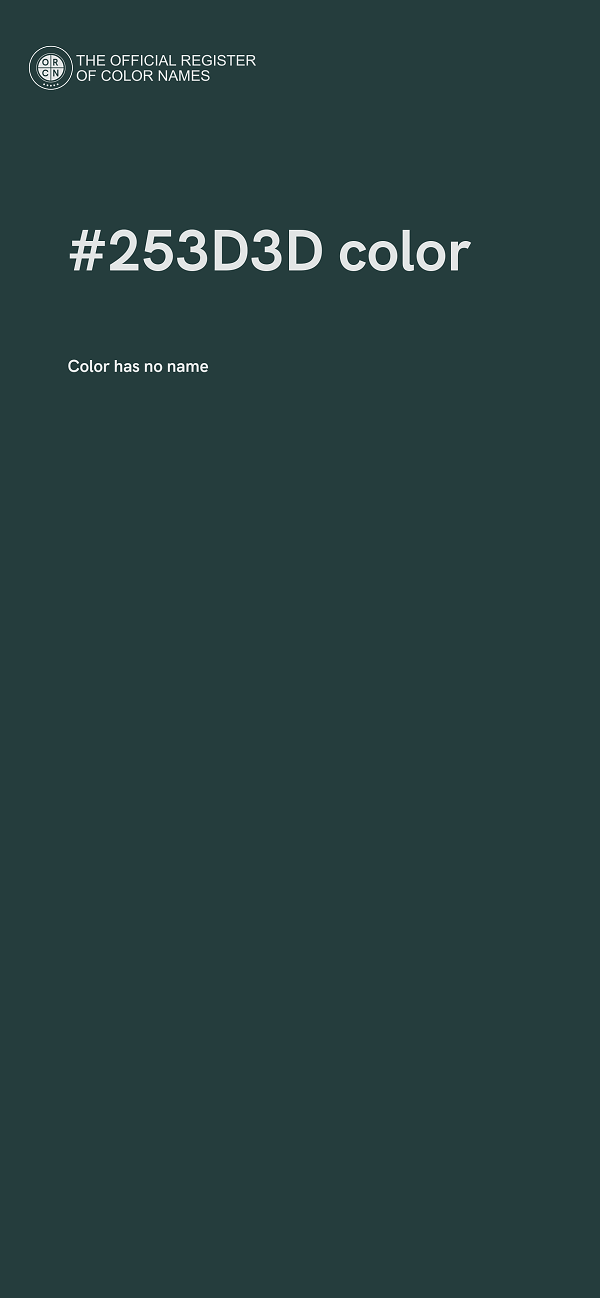 #253D3D color image