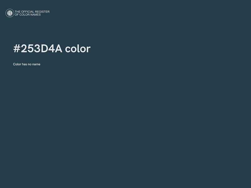 #253D4A color image