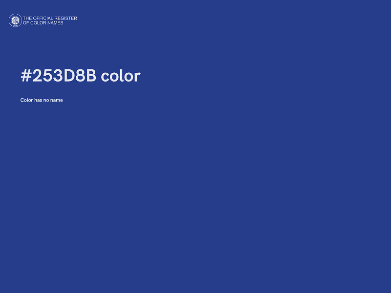 #253D8B color image