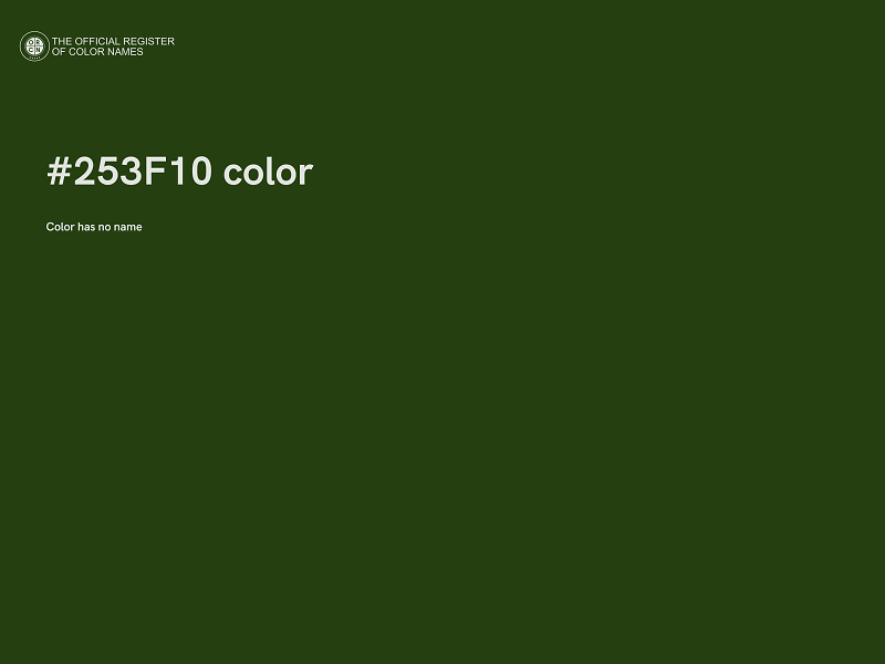 #253F10 color image