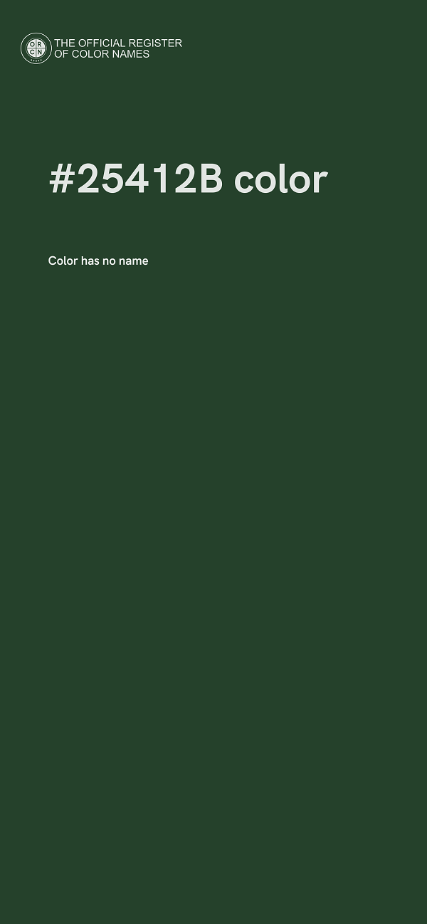 #25412B color image