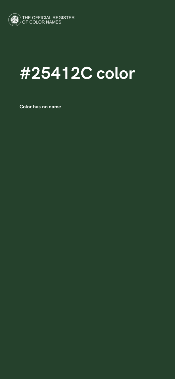 #25412C color image
