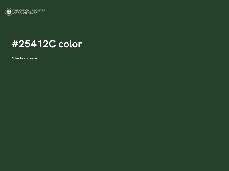 #25412C color image
