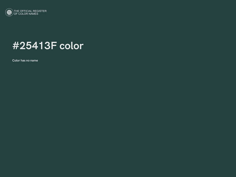 #25413F color image