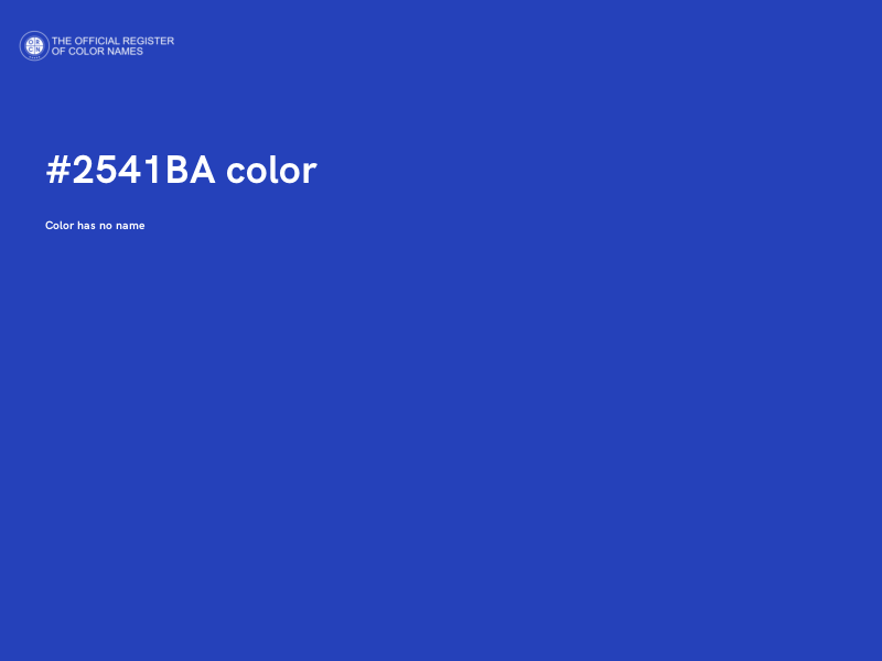 #2541BA color image