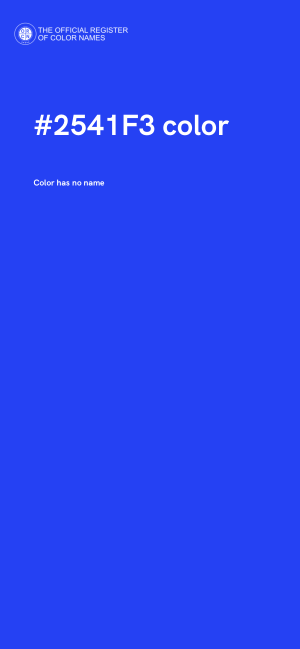 #2541F3 color image