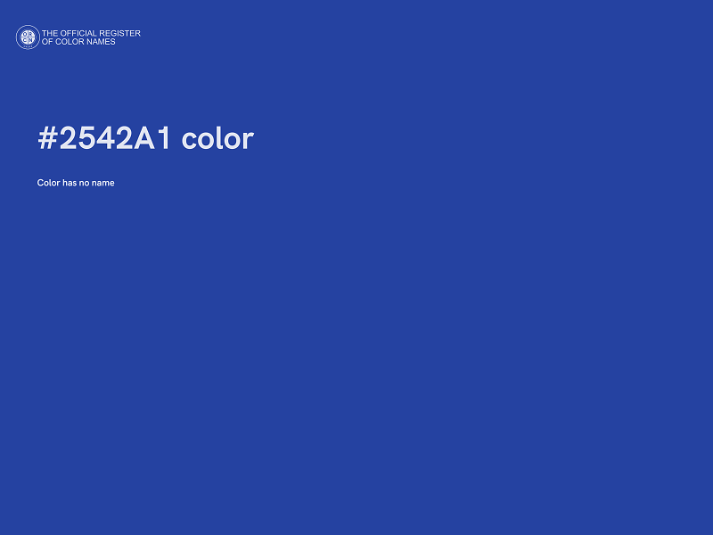#2542A1 color image