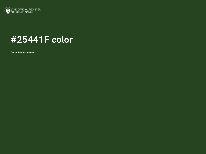 #25441F color image