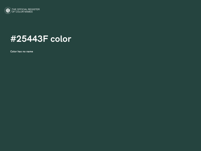 #25443F color image