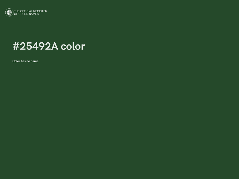 #25492A color image