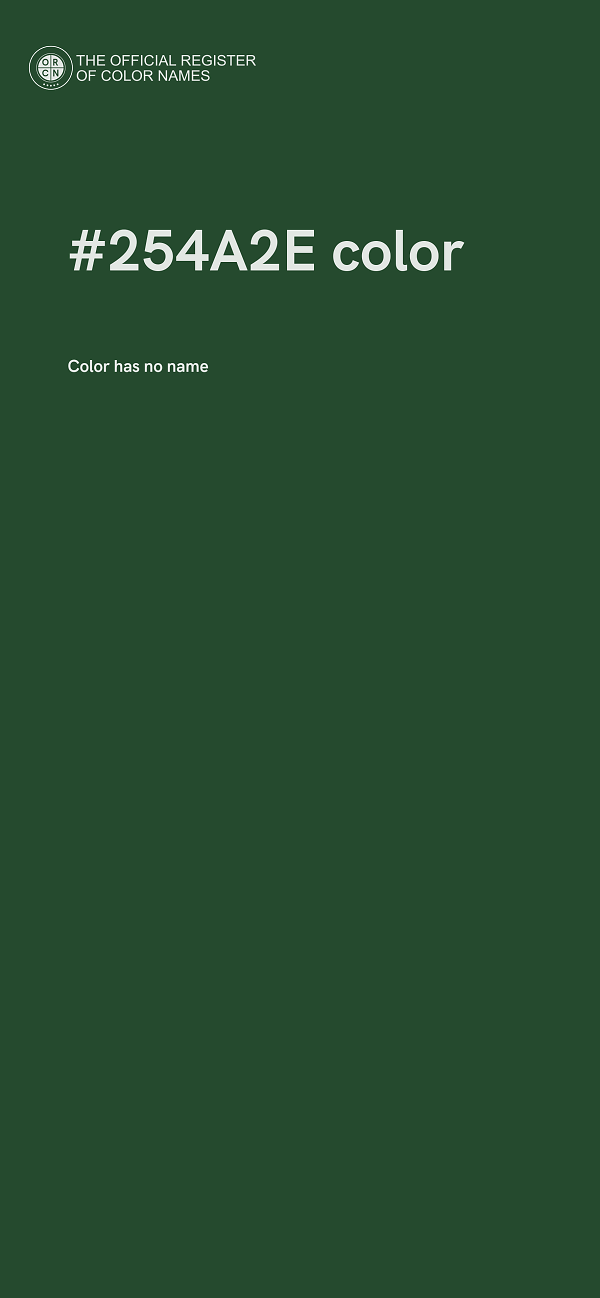 #254A2E color image