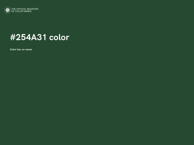 #254A31 color image