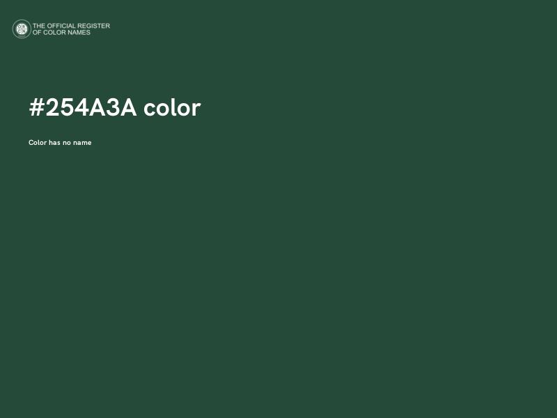 #254A3A color image