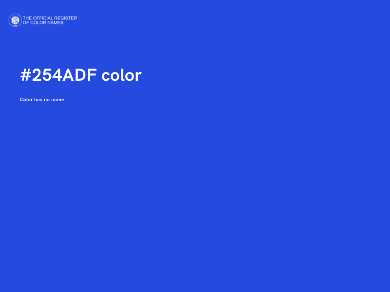 #254ADF color image