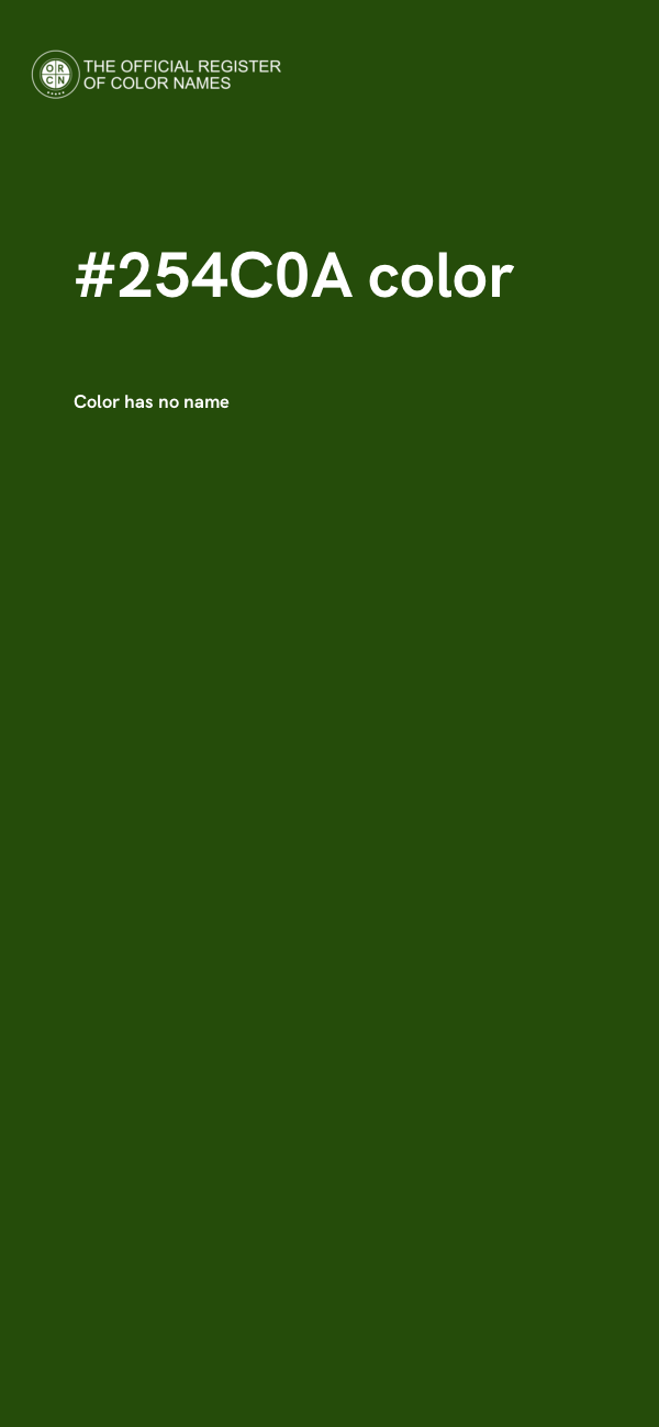 #254C0A color image