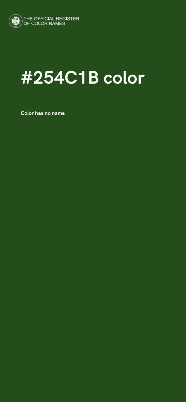 #254C1B color image