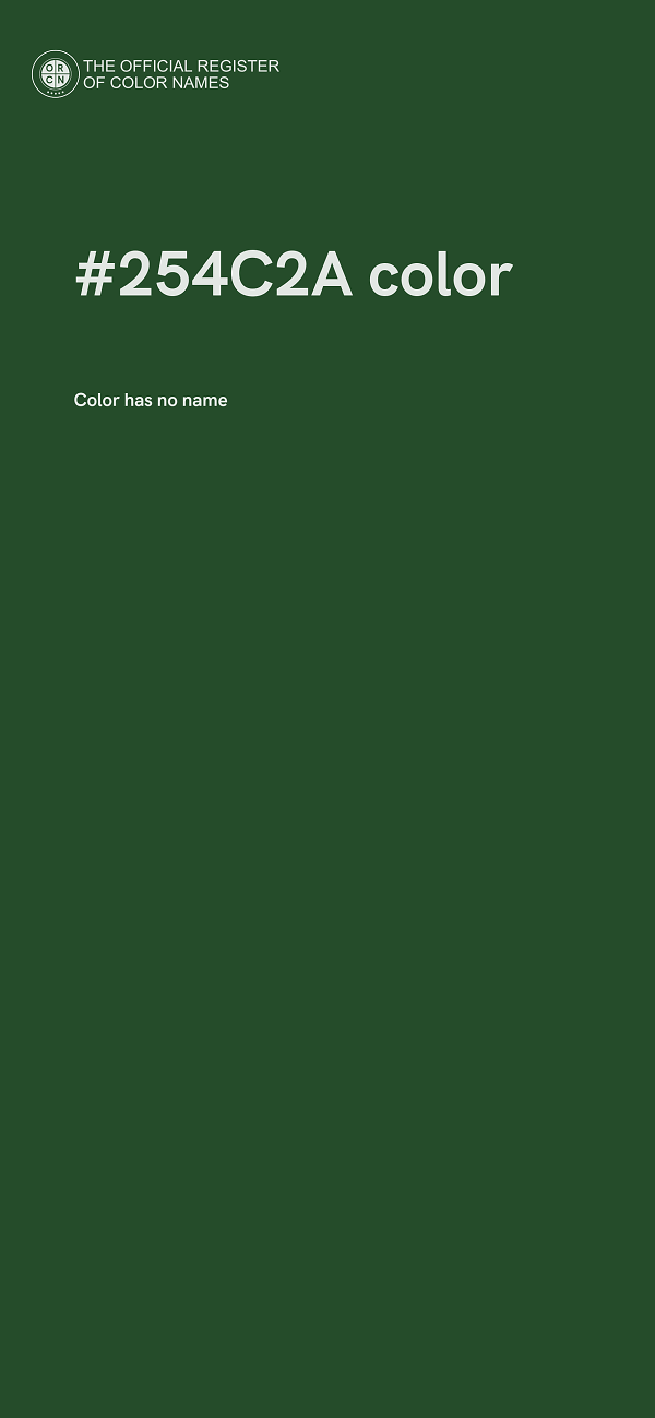 #254C2A color image