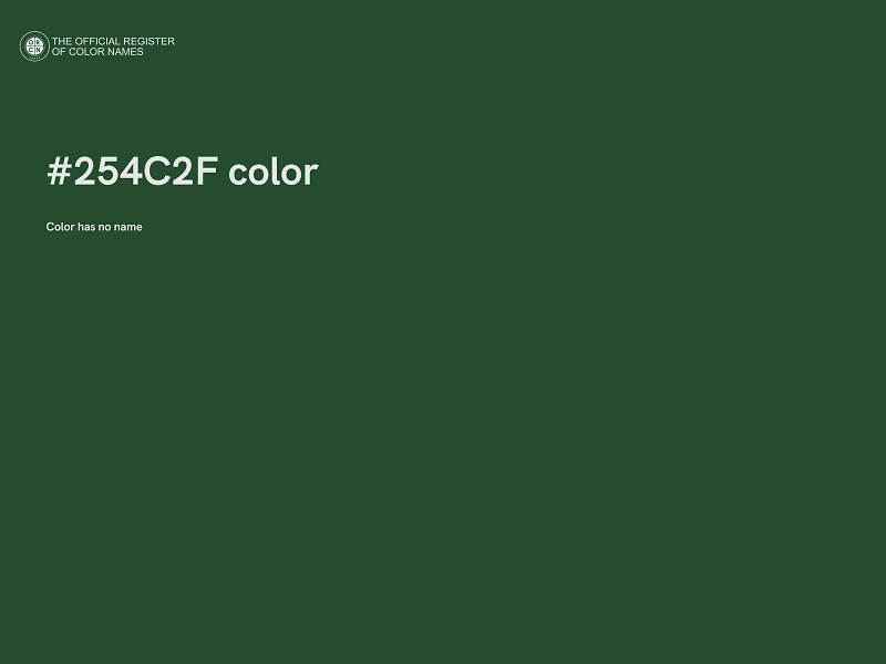 #254C2F color image