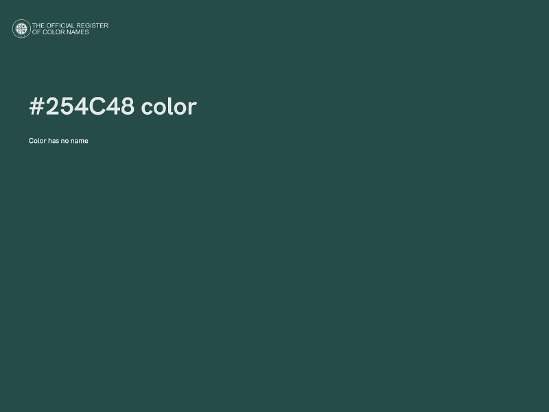 #254C48 color image