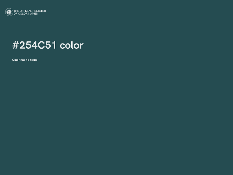 #254C51 color image