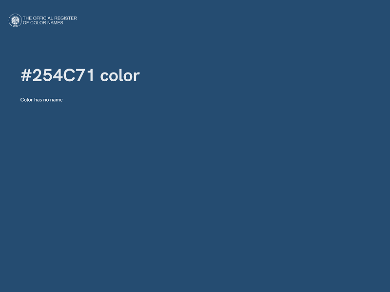 #254C71 color image