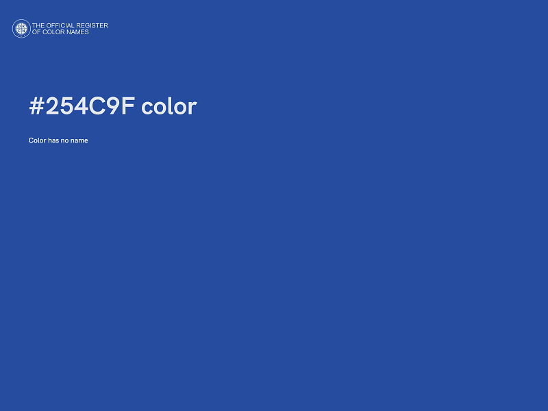 #254C9F color image