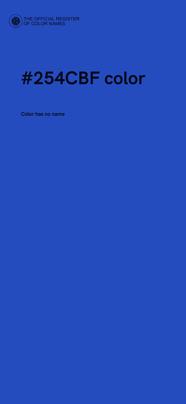 #254CBF color image