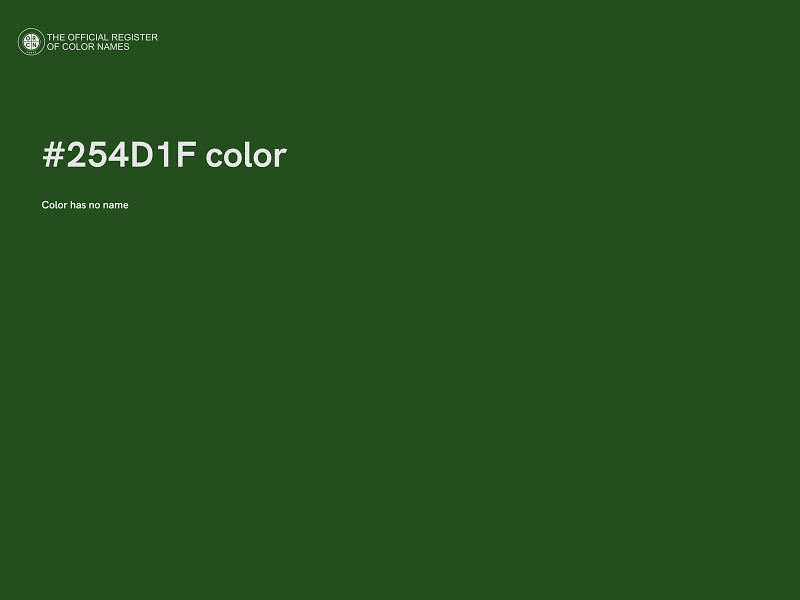 #254D1F color image