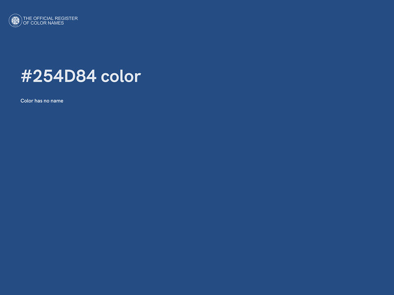 #254D84 color image