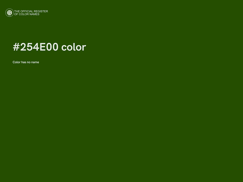 #254E00 color image