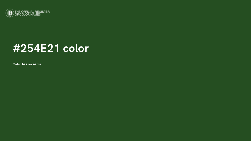 #254E21 color image