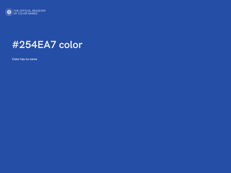 #254EA7 color image