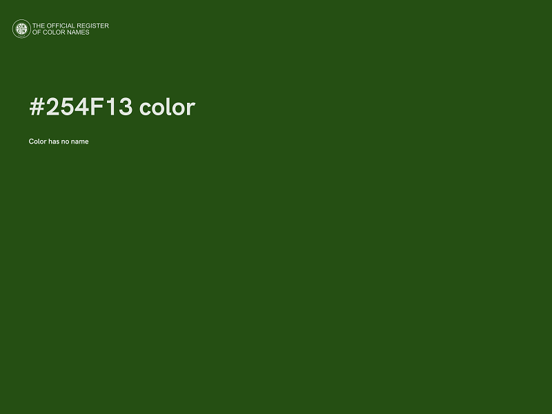 #254F13 color image