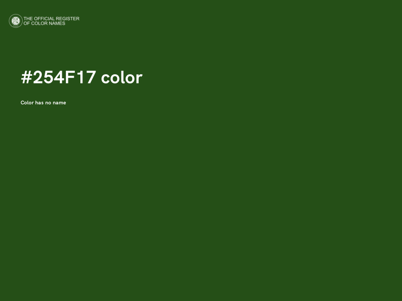 #254F17 color image