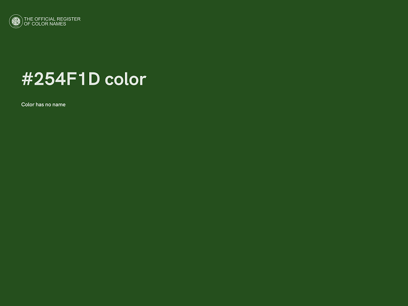 #254F1D color image