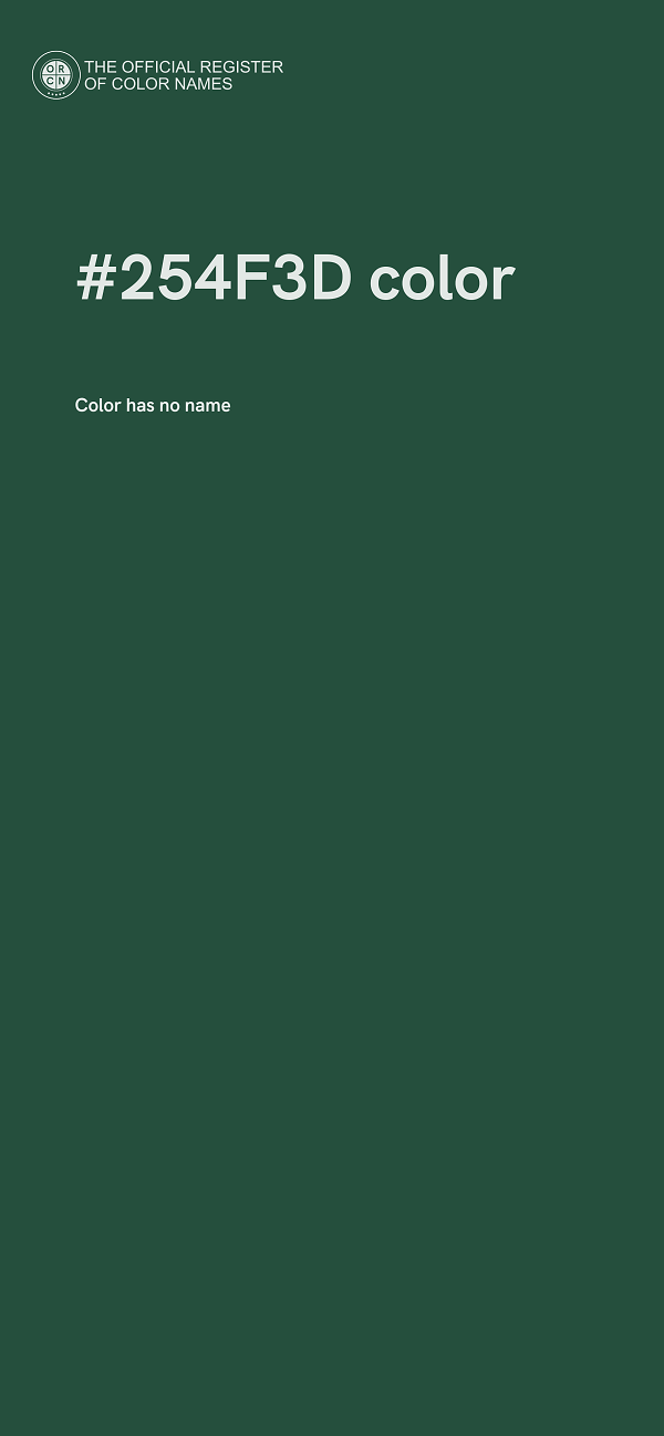 #254F3D color image