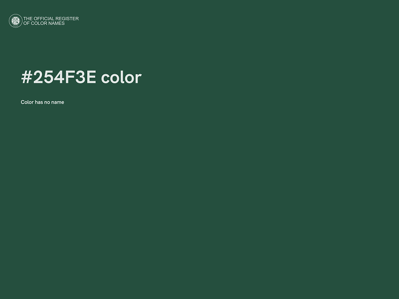 #254F3E color image